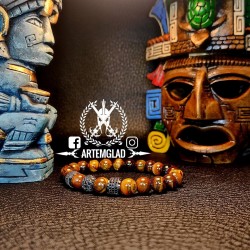 Pulsera de ojo de tigre con...